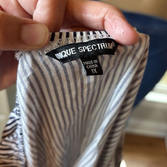 Unique Spectrum Striped Blouse - Picture 5 of 5